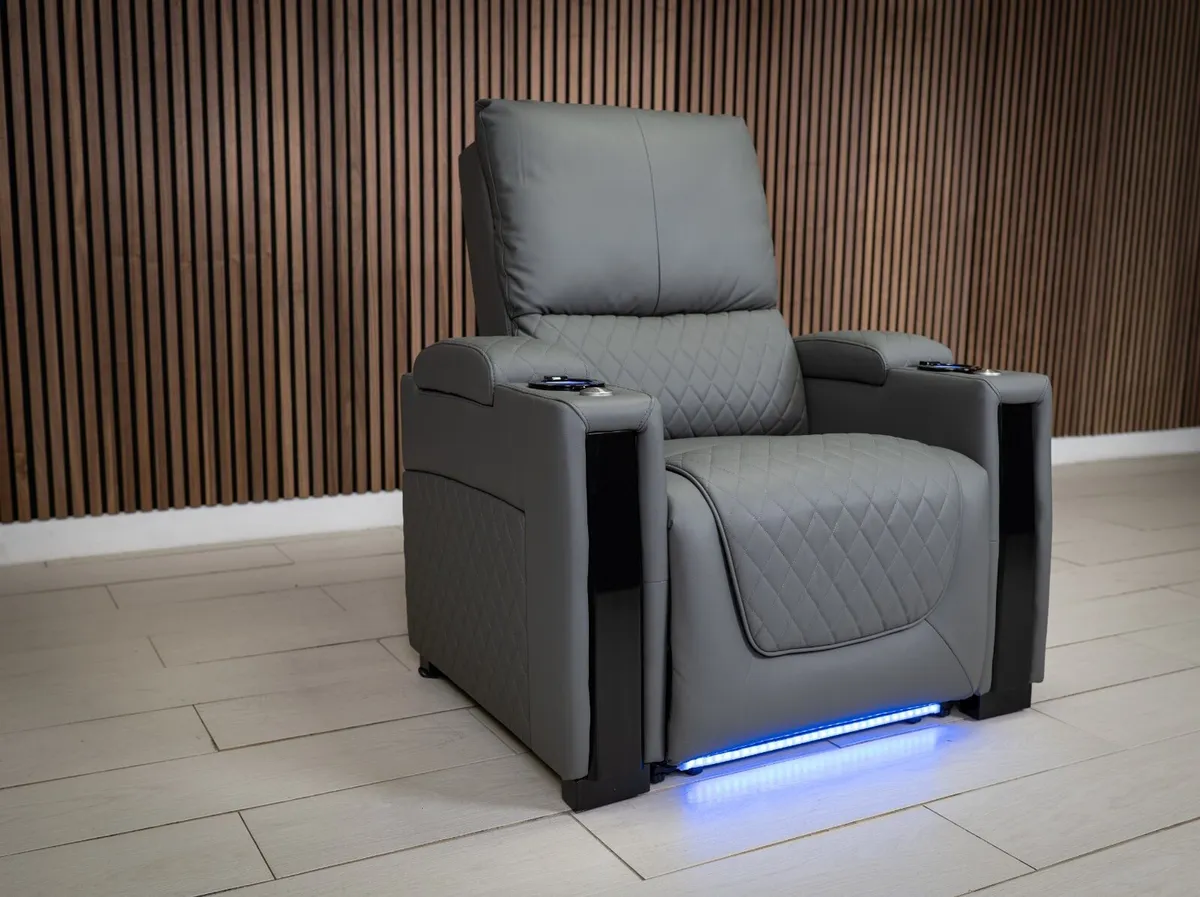 Sienna Armchair Electric Leather Reclining Chair - Image 2