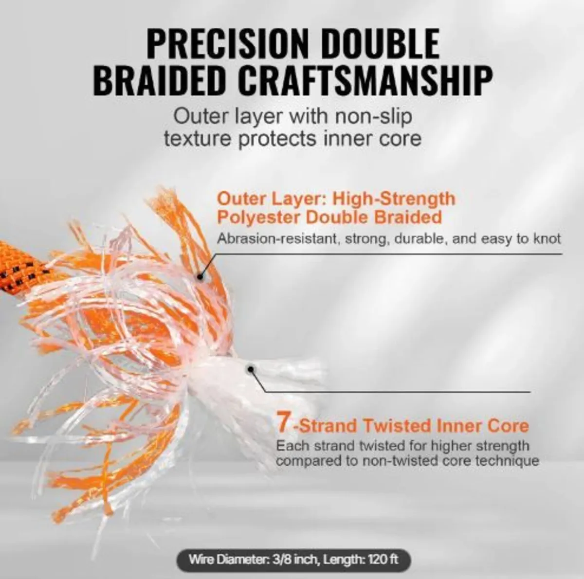 Arborist Tree Climbing Rope Double Braid - Image 2