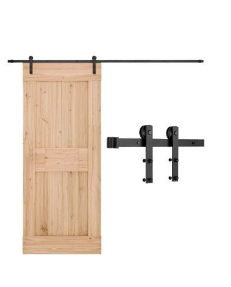 10FT Sliding Barn Door Hardware Kit - Image 1