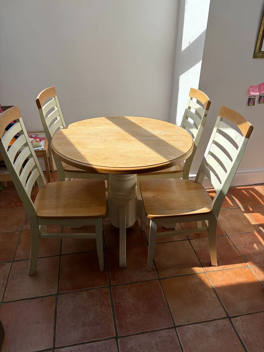 Table and 4 Chairs - Image 1