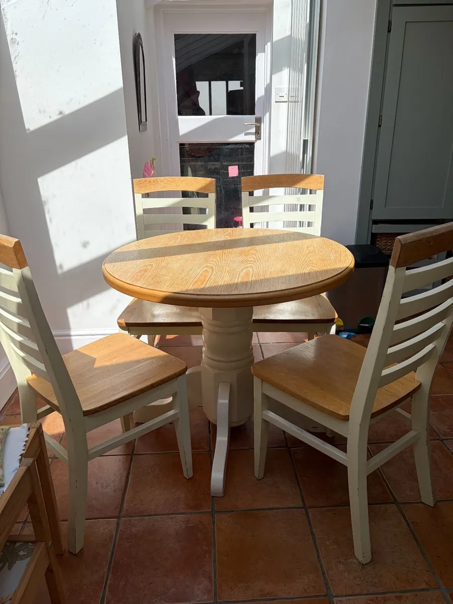Table and 4 Chairs - Image 2