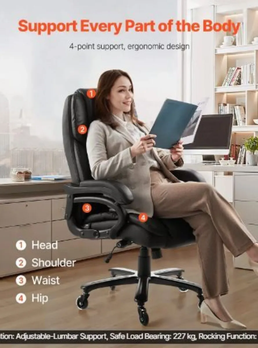 Executive Chair, High Back Office Chair - Image 3