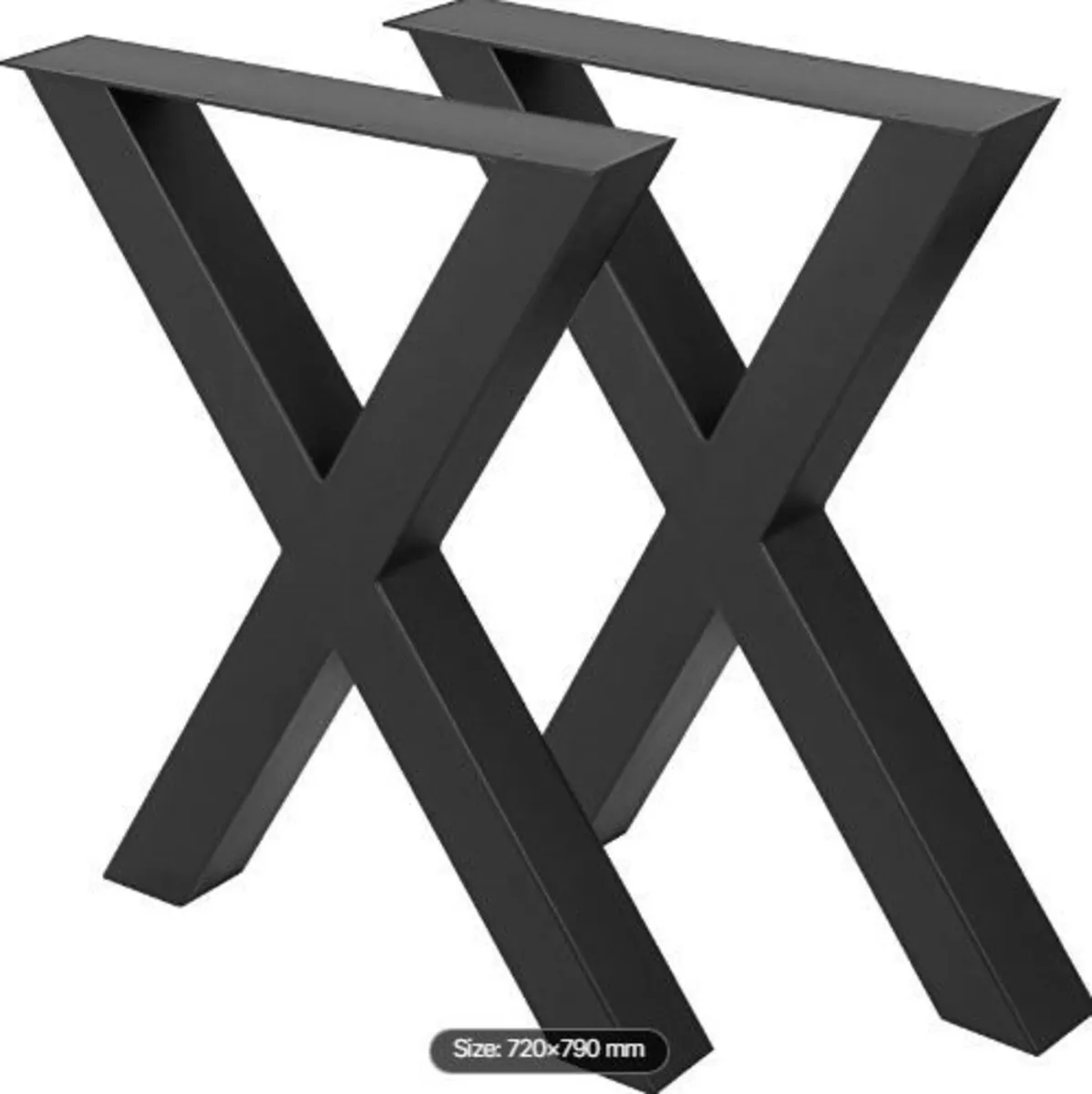 Metal Table Legs 28.4 x 31.1 Inch Black Table - Image 3