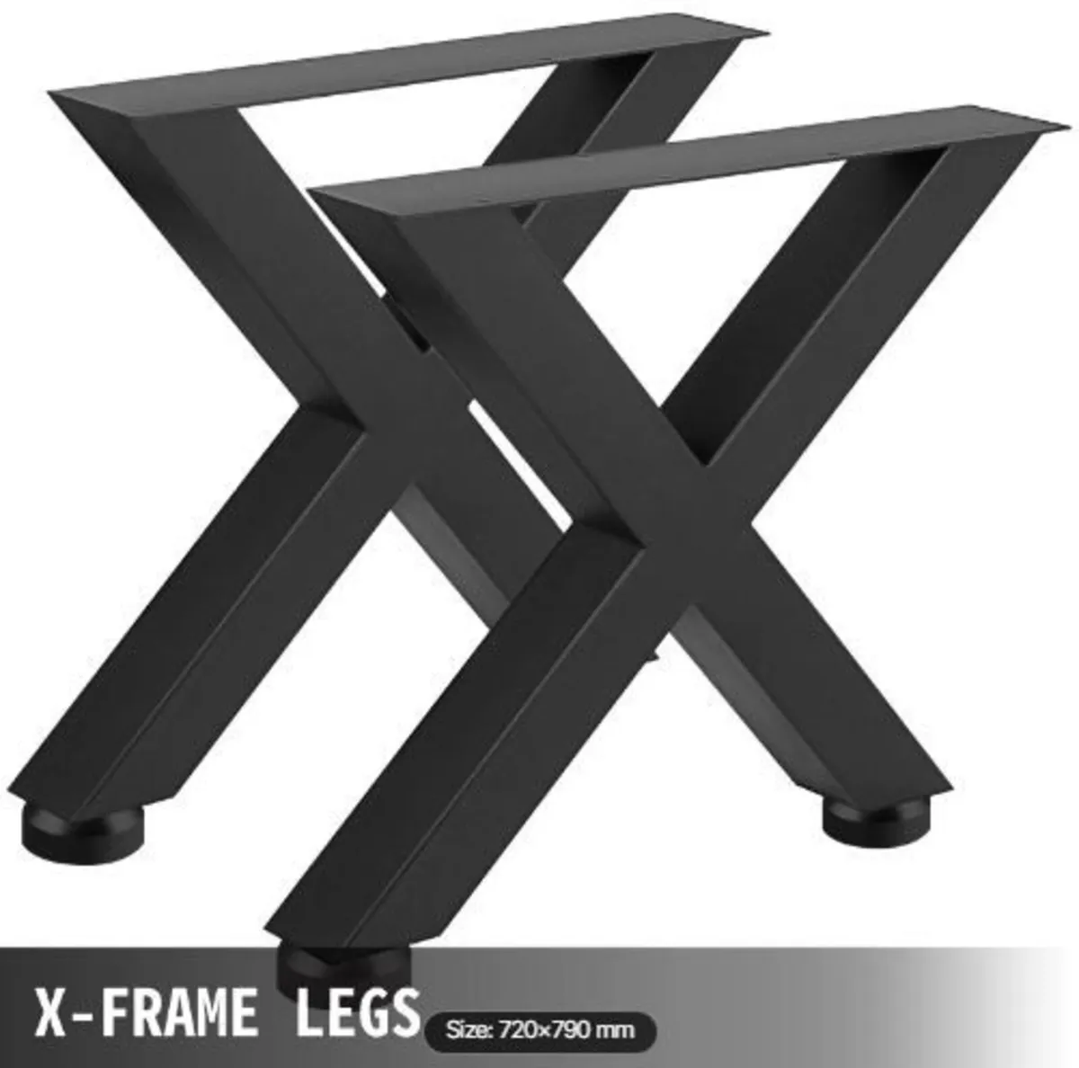 Metal Table Legs 28.4 x 31.1 Inch Black Table - Image 4