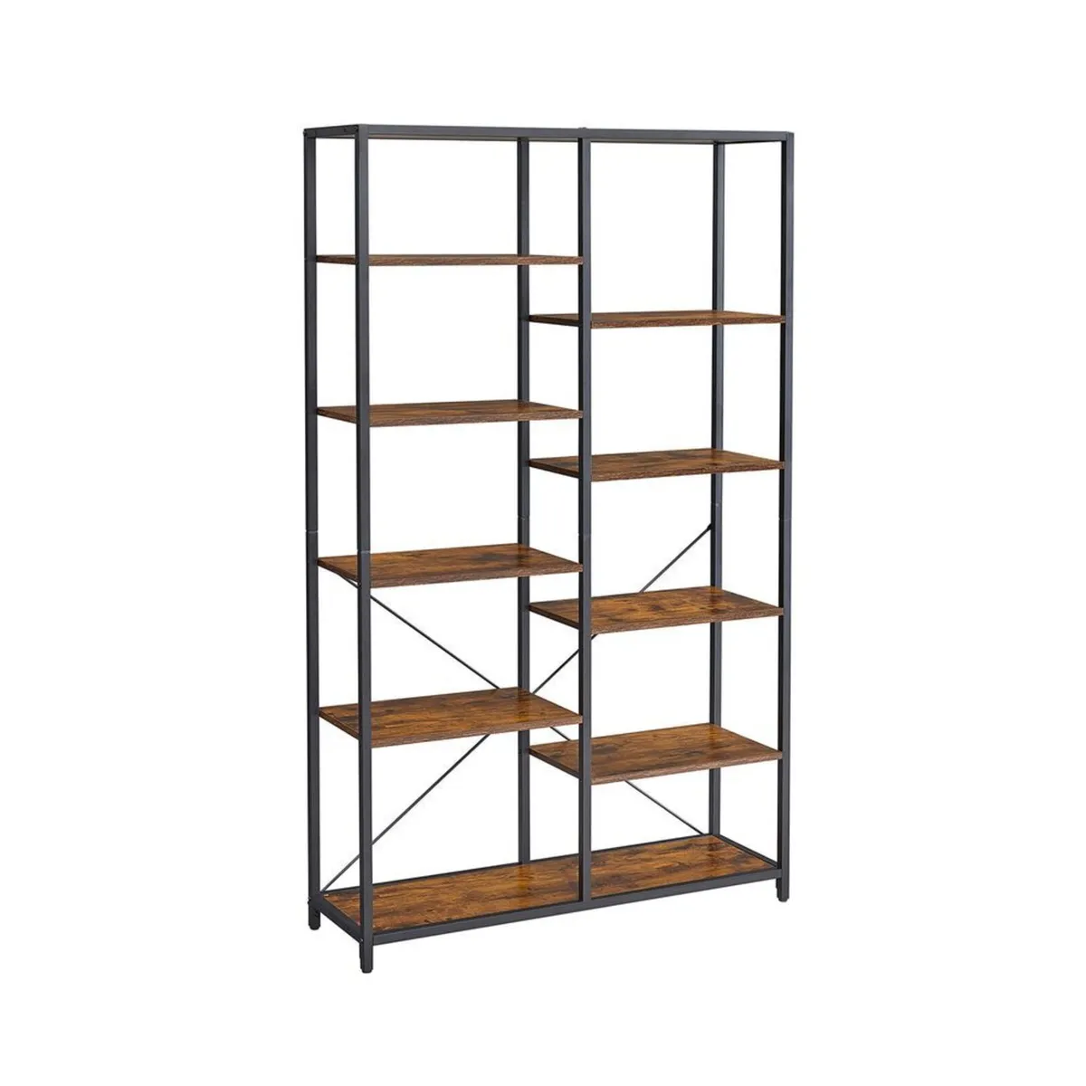 Industrial Bookcase with 10 Shelves V - Image 4