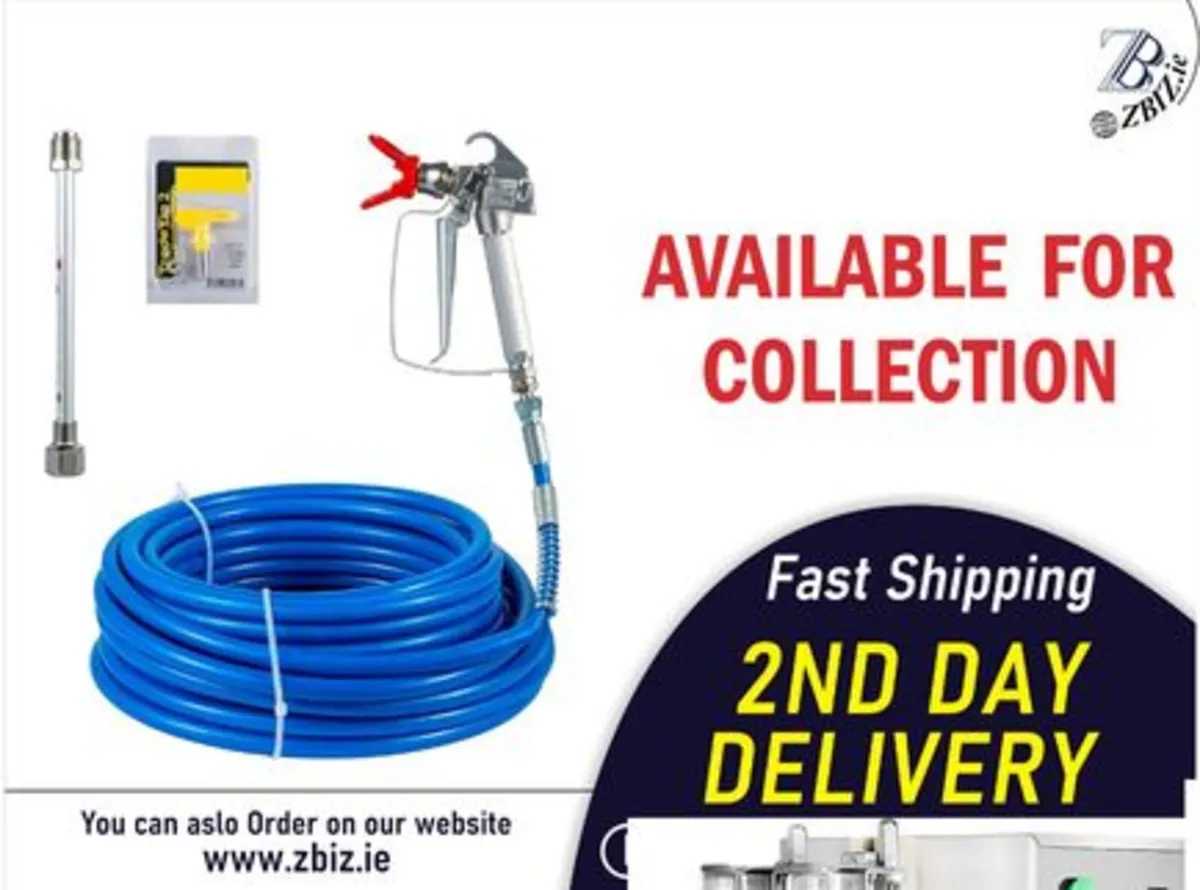 Airless Paint Sprayer Gun and Hose Kit Tool - Image 1