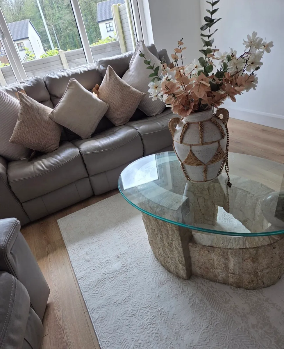 Italian Leather Suite - Image 3