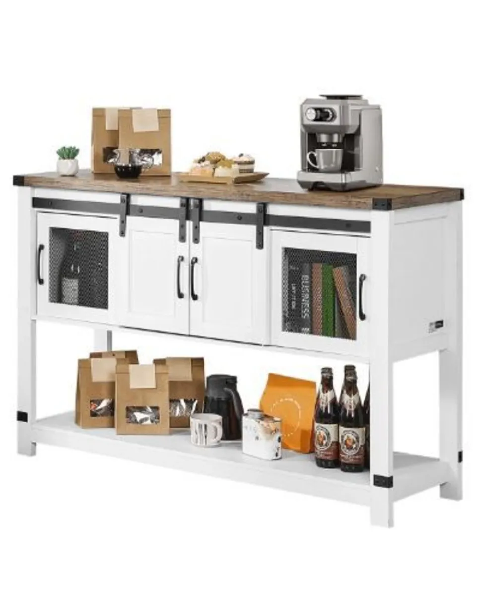 Coffee Bar Cabinet, 47.3 x 15.7 x 32.7 - Image 1