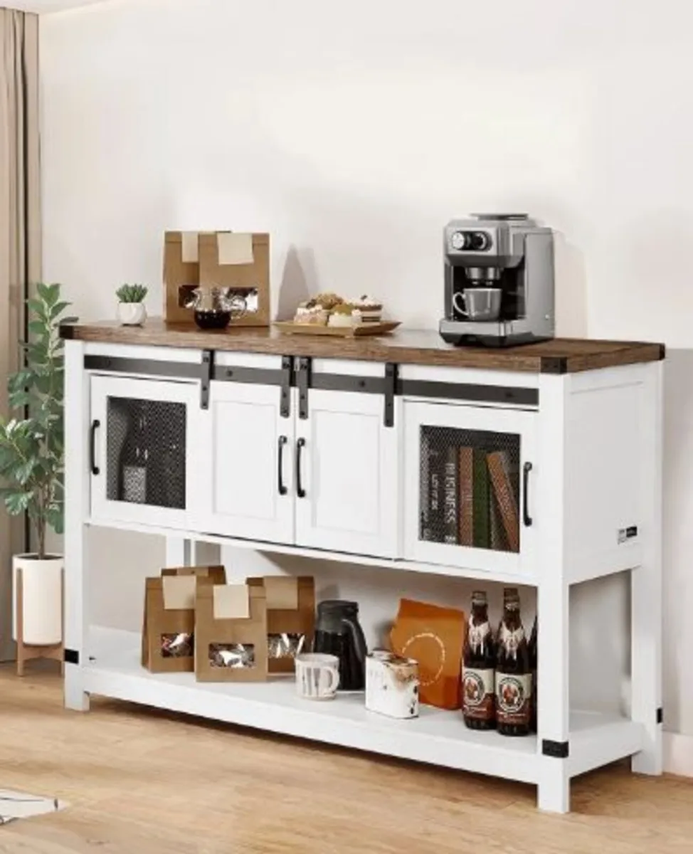 Coffee Bar Cabinet, 47.3 x 15.7 x 32.7 - Image 3