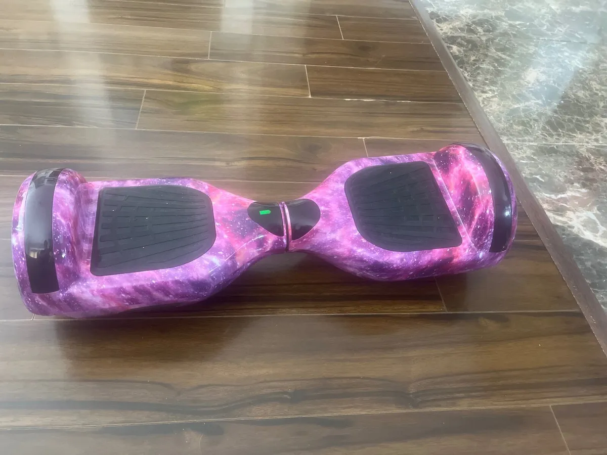 Mint Galaxy Hoverboard + Brand New Hoverkart Seat - Image 1