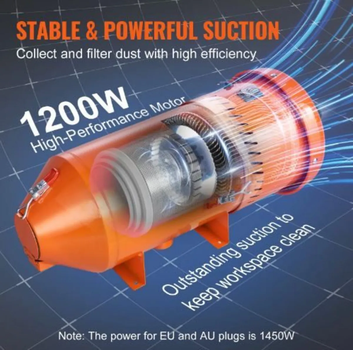 Dust Collection System: 1450W Dust Collector - Image 2