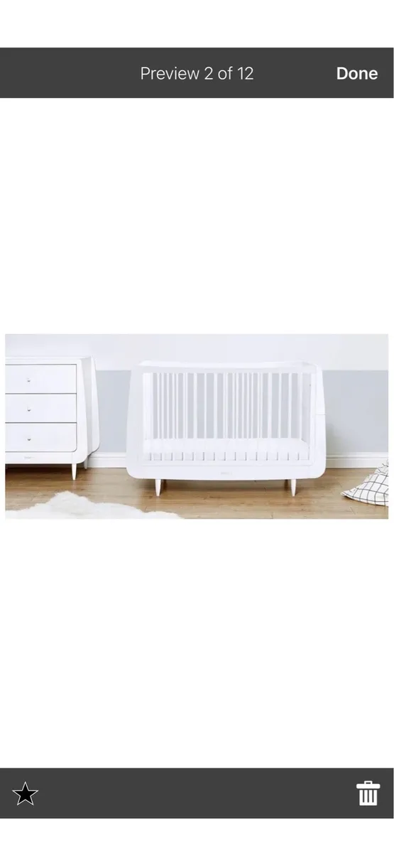 Cot and Change Table with drawers - Image 2