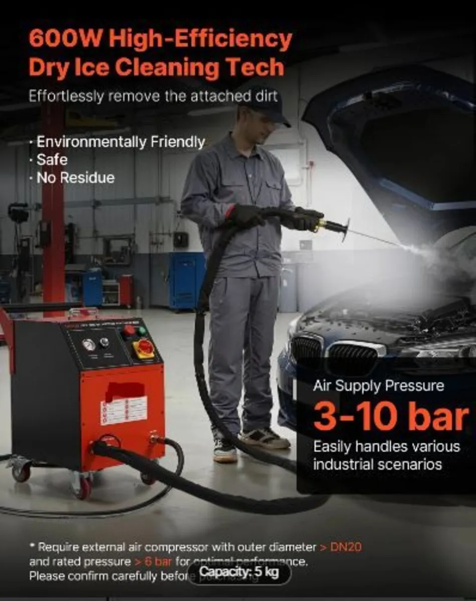 Dry Ice Blasting Machine, 11LBS (5KG) - Image 3