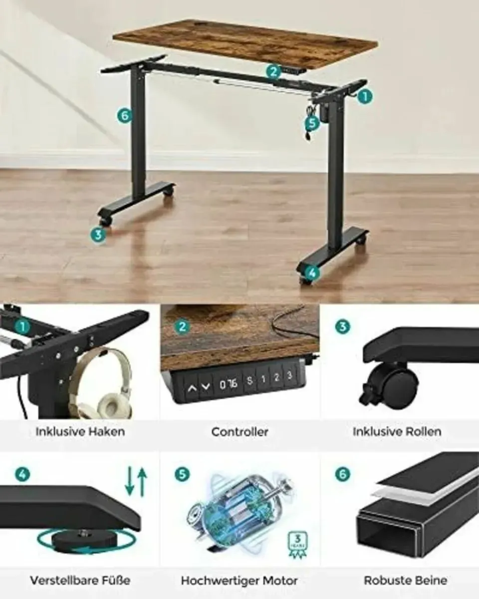 Electric Height Adjustable Office Desk Ergonomic - Image 2