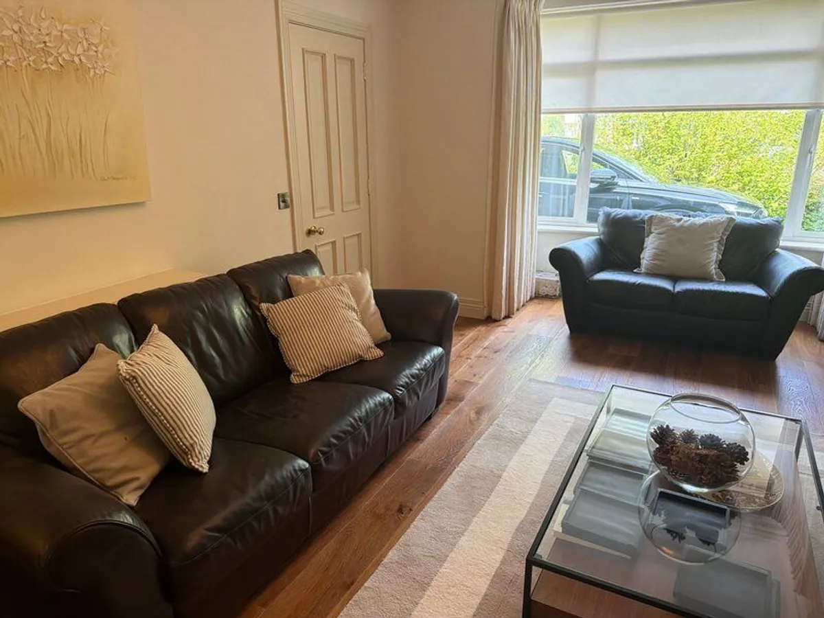 Natuzzi Italian Leather Sofa Suite  4 Seater - Image 2