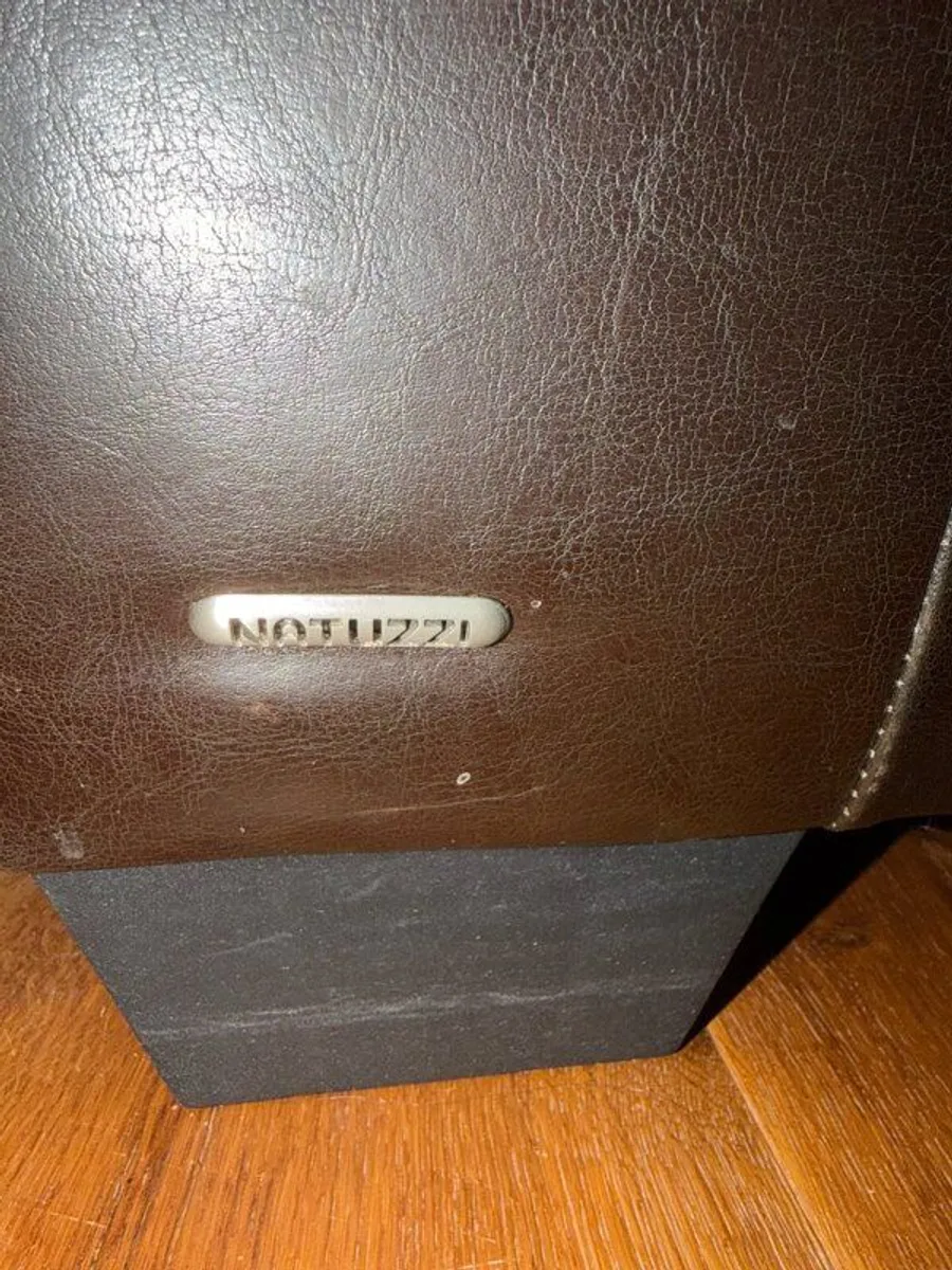 Natuzzi Italian Leather Sofa Suite  4 Seater - Image 4