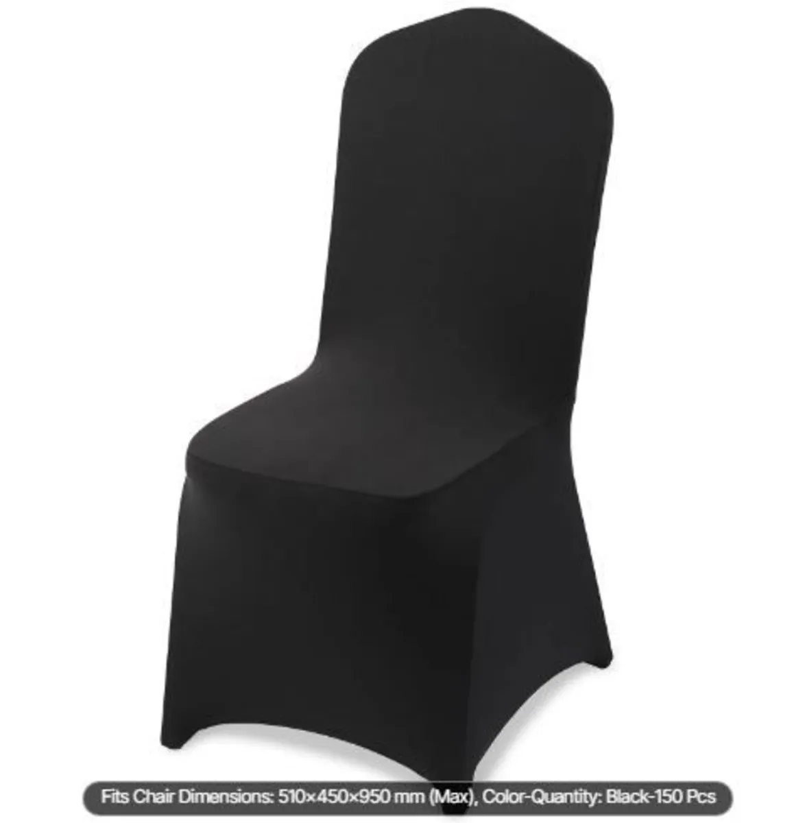 150 Pcs Black Chair Covers - Image 3