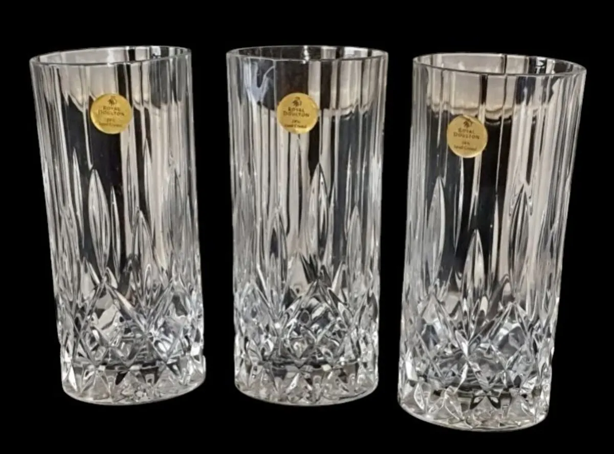 Royal Doulton 24% Lead Crystal Tumblers Trilogy - Image 4