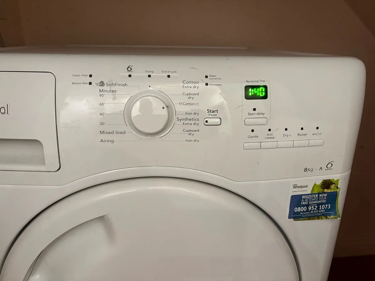Philips Whirlpool 8kg Condenser Dryer - Image 3