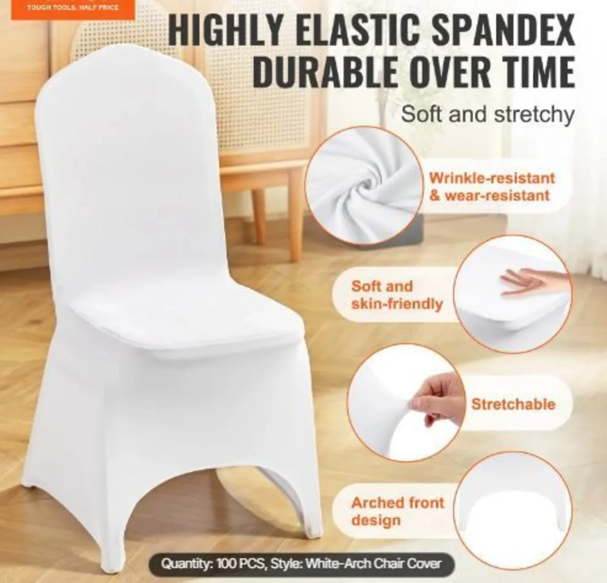 Stretch Spandex Folding Chair Covers - Image 4