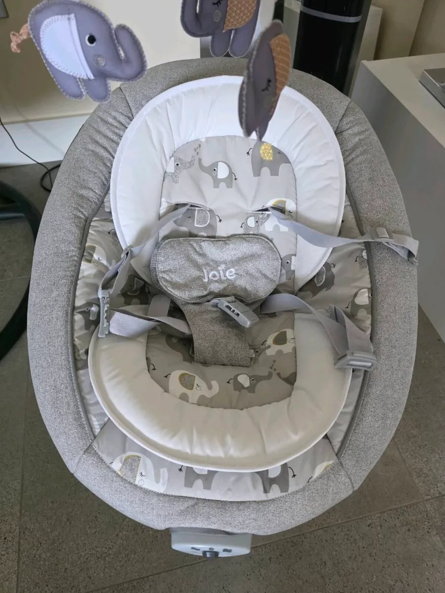 Joie Serina Swivel Baby Swing Elephant Duo - Image 2