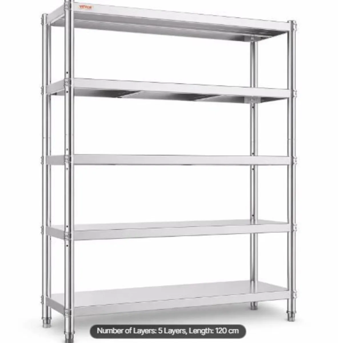 Shelving Unit 48x18.5 Inch Storage Shelves 5-Tier - Image 3