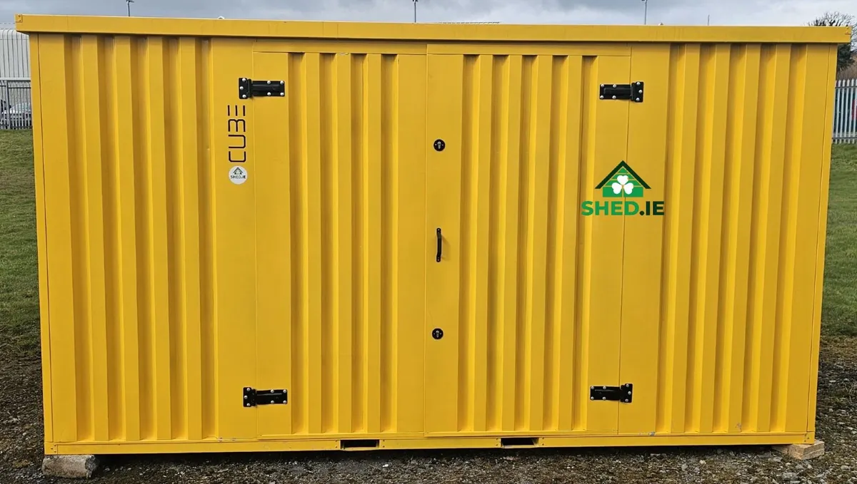 2m×4m (6.6ft × 13.1ft) CUBE Heavy Duty Steel Shed - Image 2