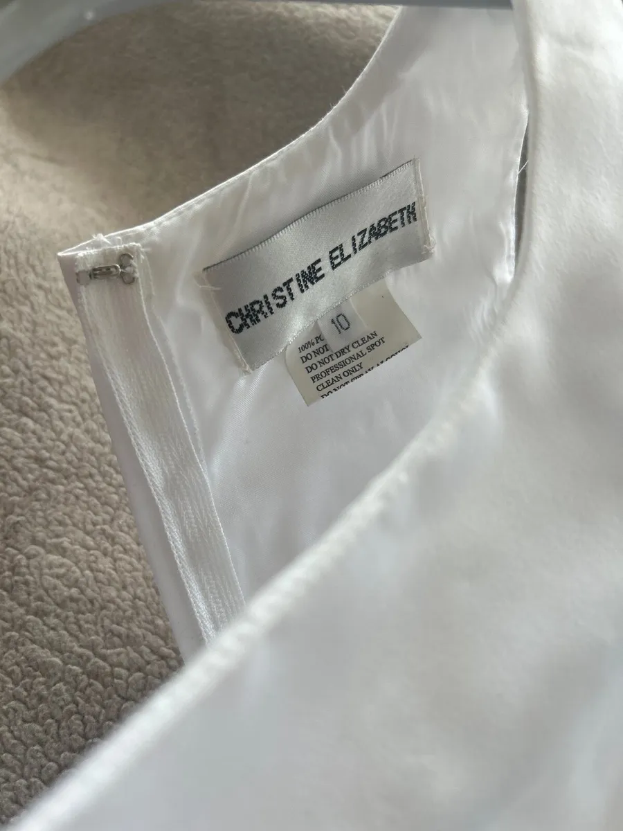 White satin Dress - Image 4