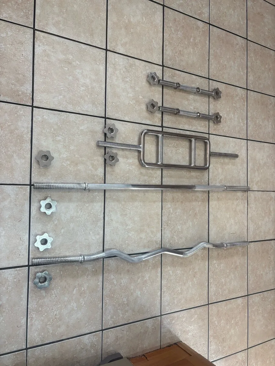 Solid Steel Gym Weightlifting Bars (Not Hollow)!!! - Image 1