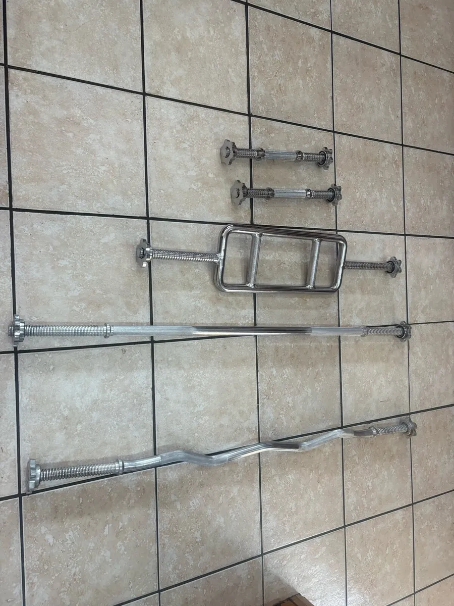 Solid Steel Gym Weightlifting Bars (Not Hollow)!!! - Image 2