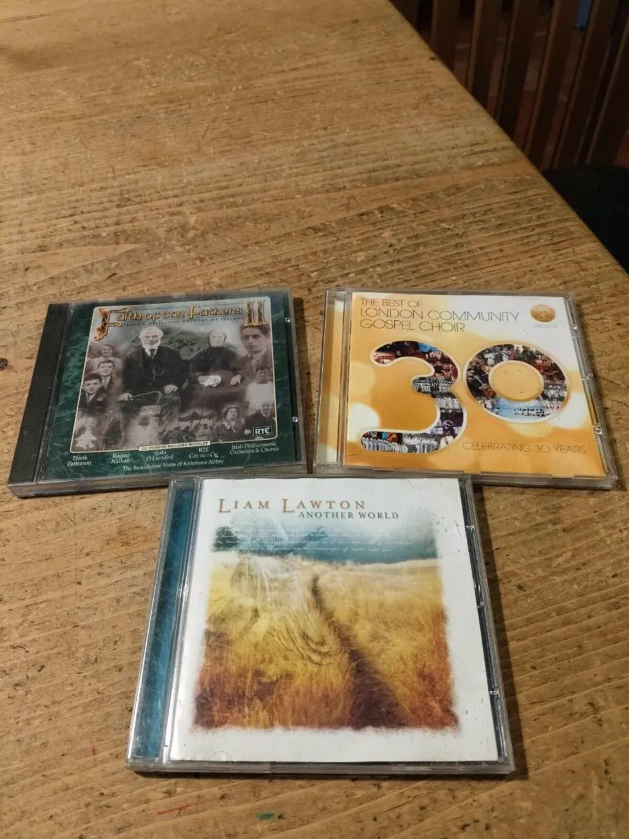 collection of three CDs featuring religious and in - Image 1