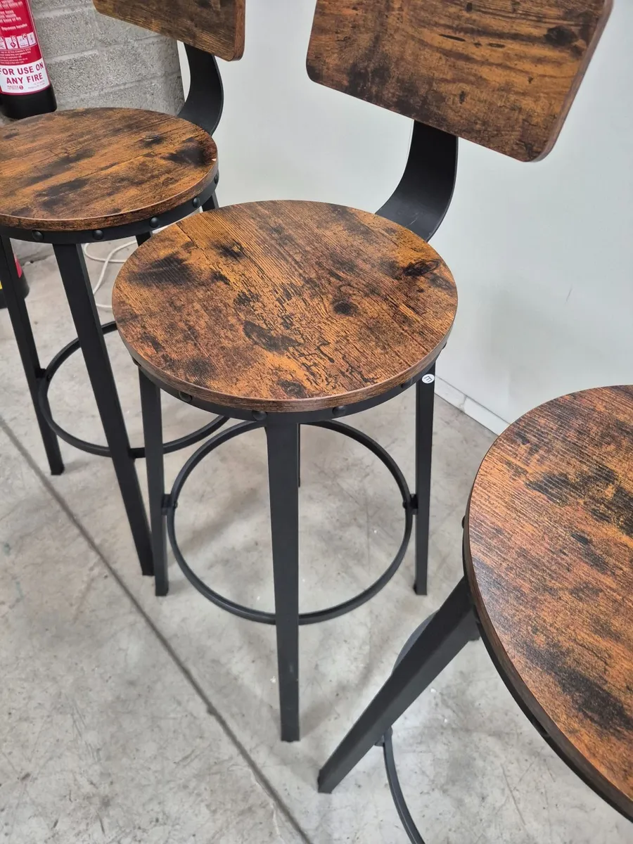 Industrial Style Bar Stools - Image 3