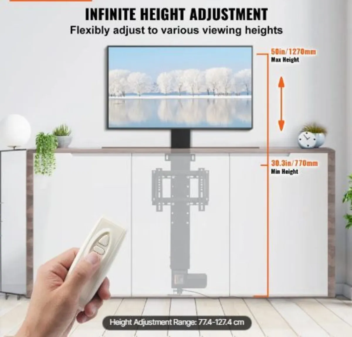 Motorized TV Lift Stroke Length 50.8 cm - Image 3