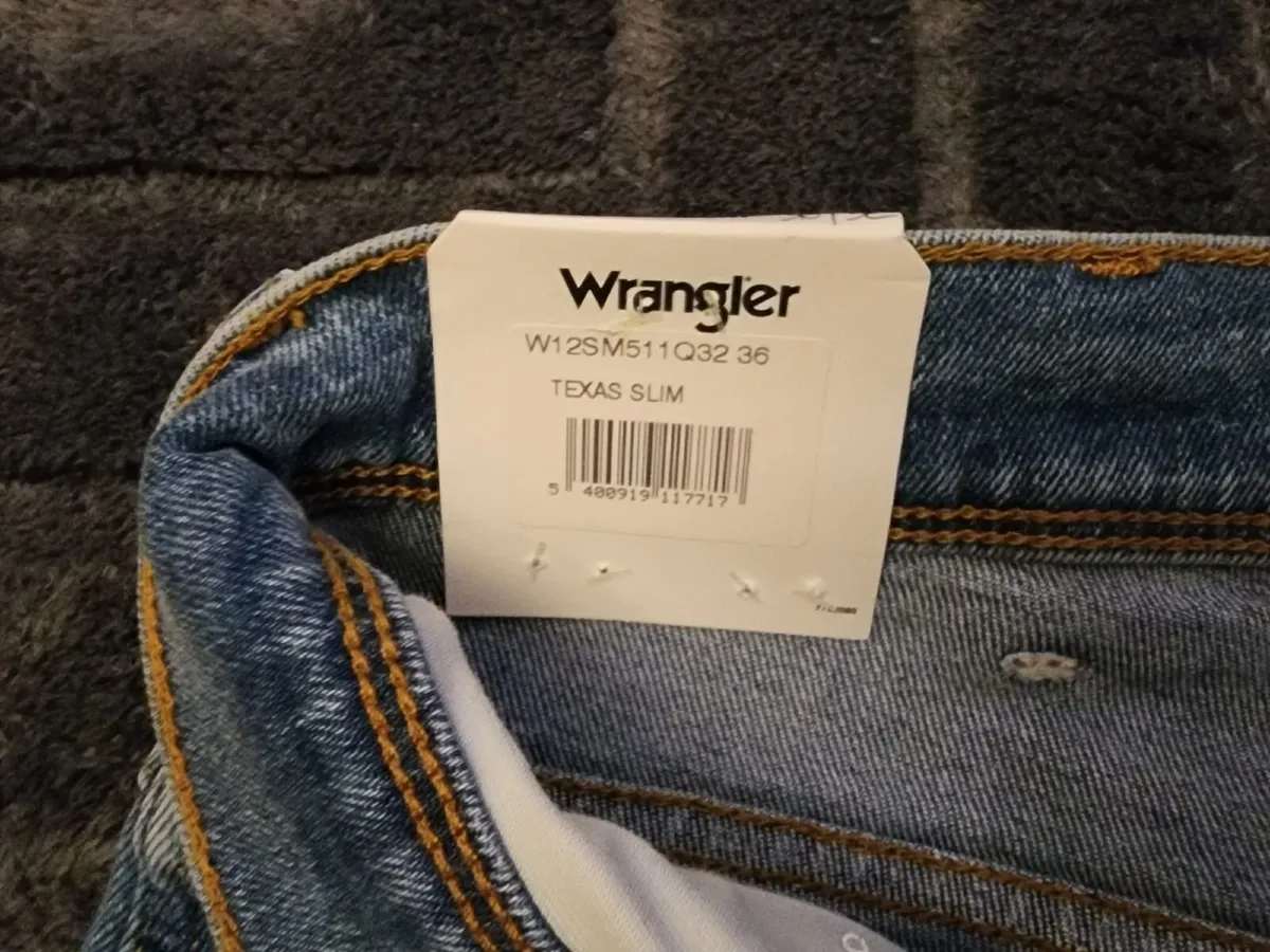 Wrangler Texas Slim Jeans W36 L32 - Image 2