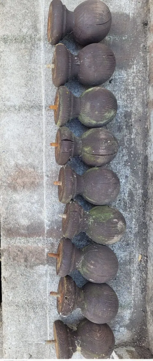 Decking - Wooden Post Cap & Ball Finial - Image 3