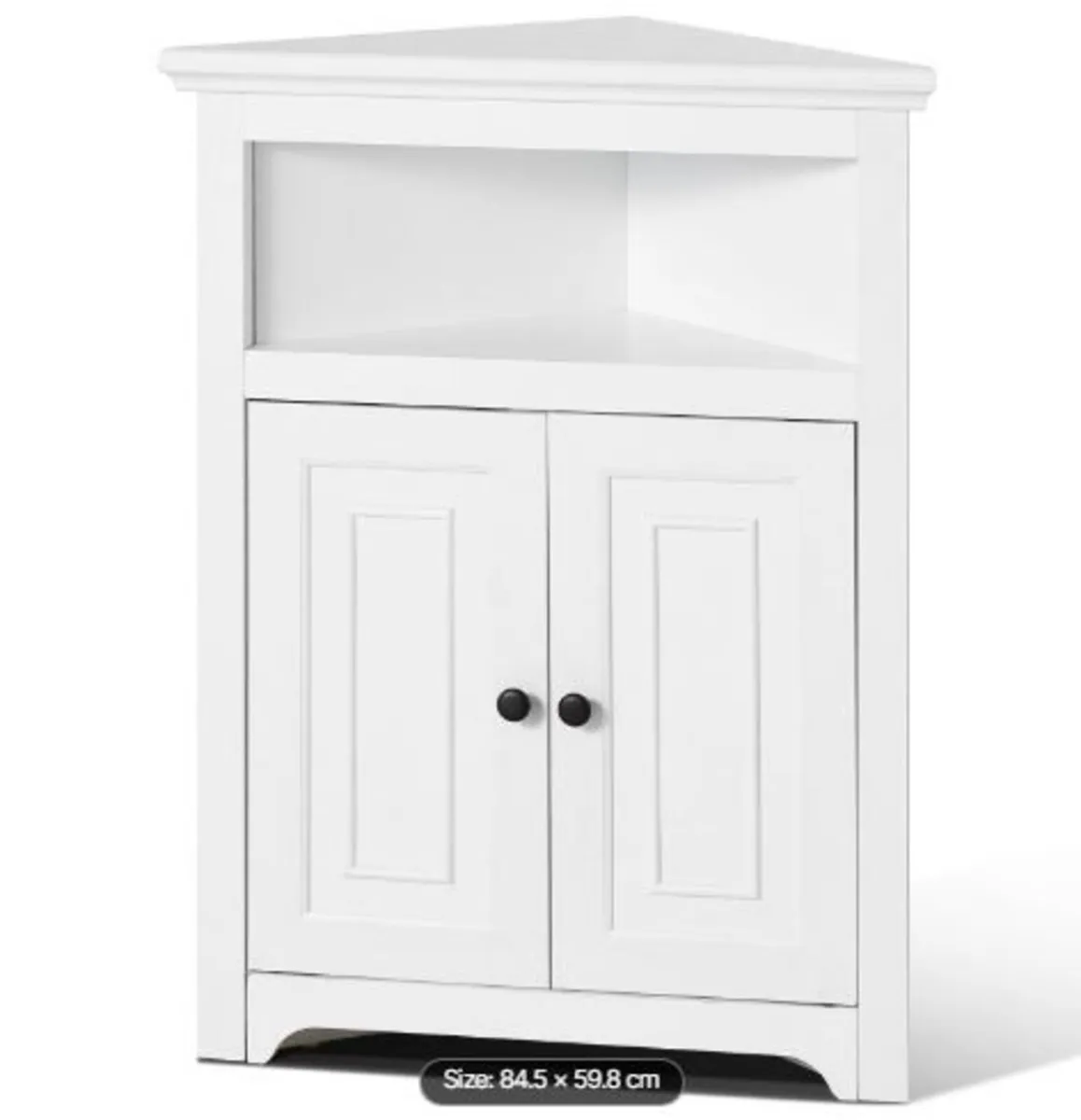 32" Corner Storage Cabinet, 3 Tiers Small Storage - Image 4