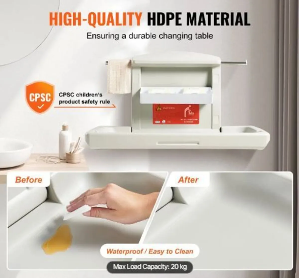 Wall-Mounted Baby Changing Station - Image 2