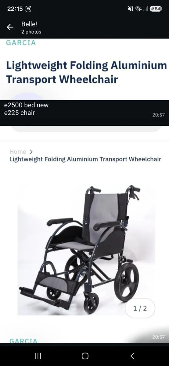 Transport Wheelchair - Image 1