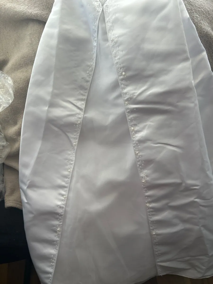 White Satin Dress - Image 3