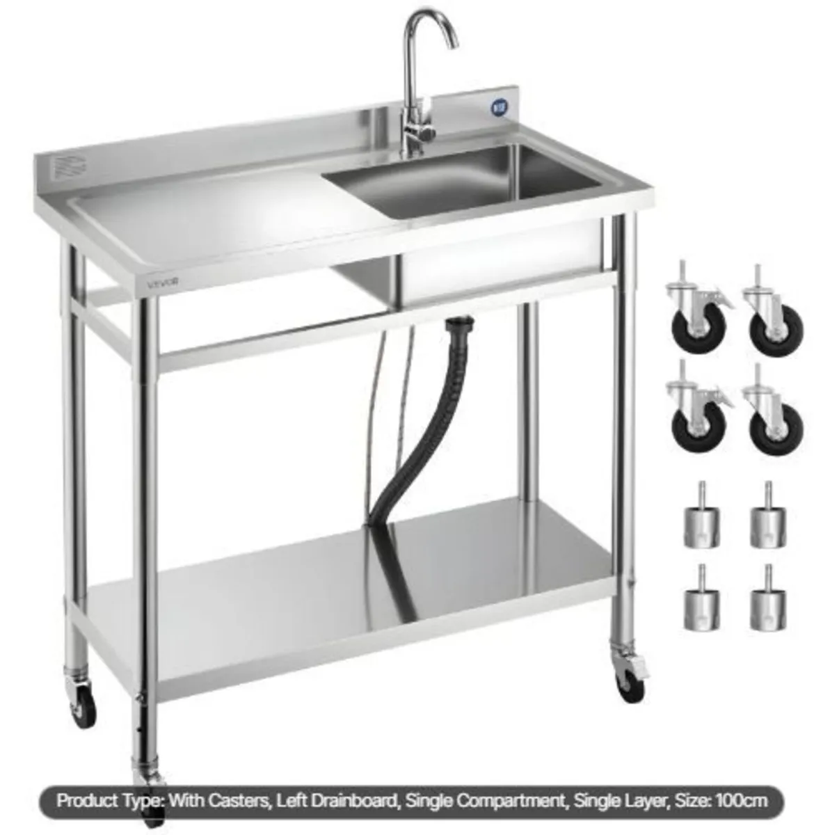 Stainless Steel Utility Sink - Image 1