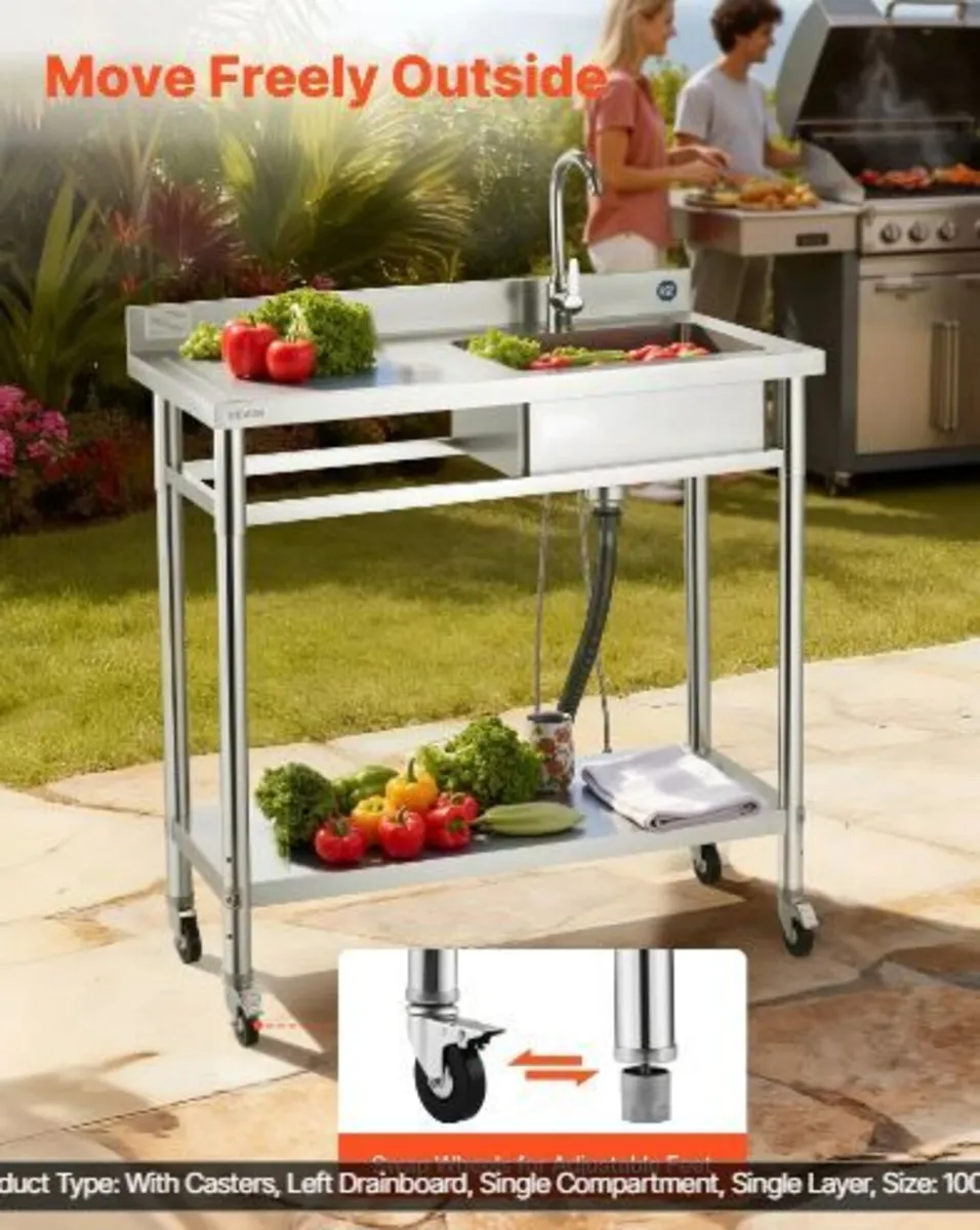 Stainless Steel Utility Sink - Image 2