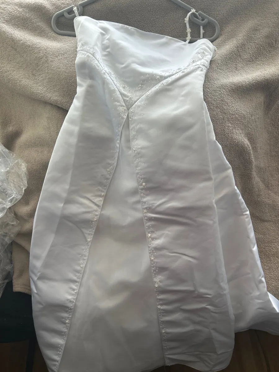 White Satin Dress - Image 4