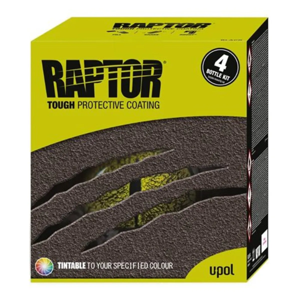 U-POL RAPTOR Tintable Spray on Liner Kit 4L - Image 1