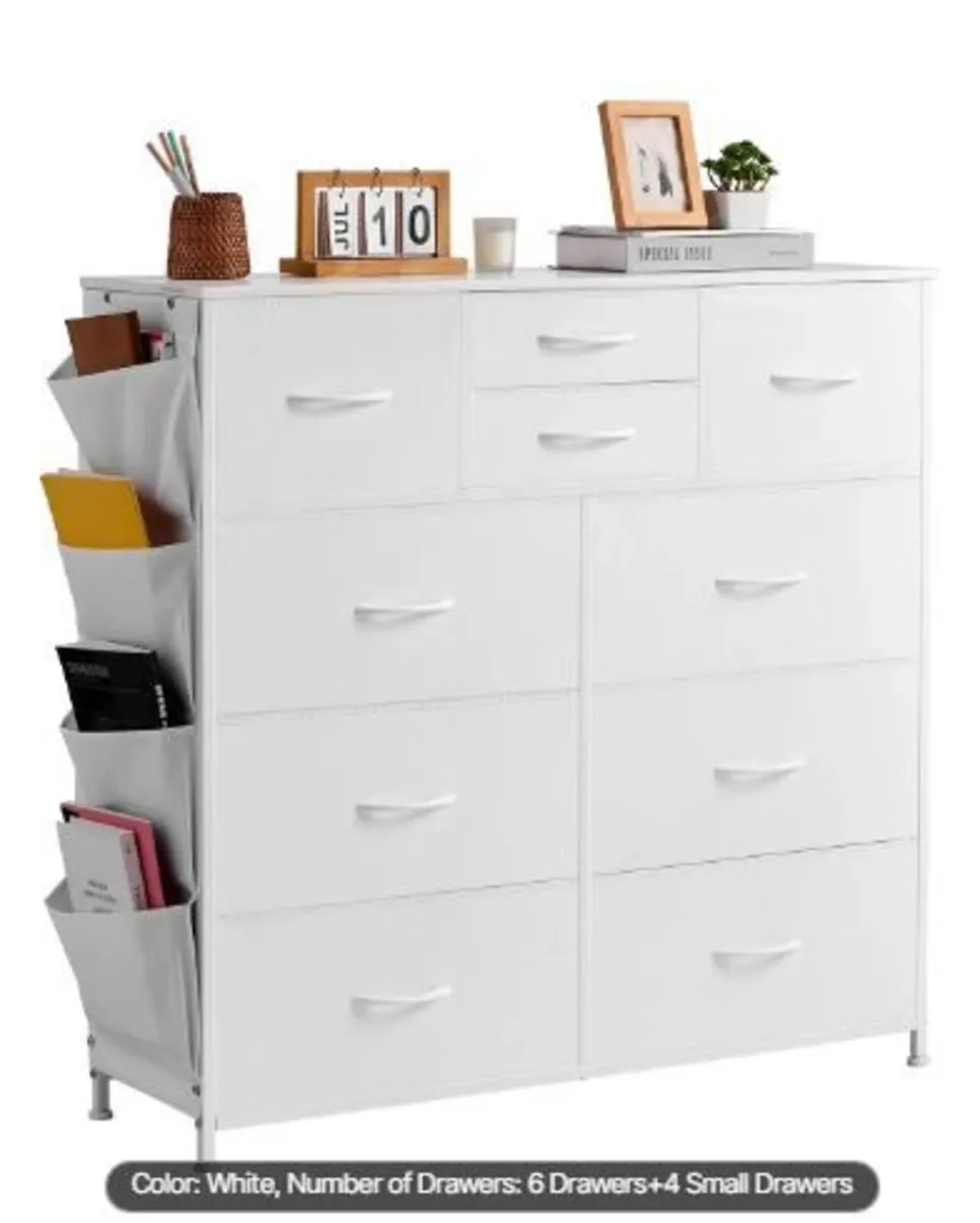 10 Drawer Dresser, Fabric Drawer - Image 3