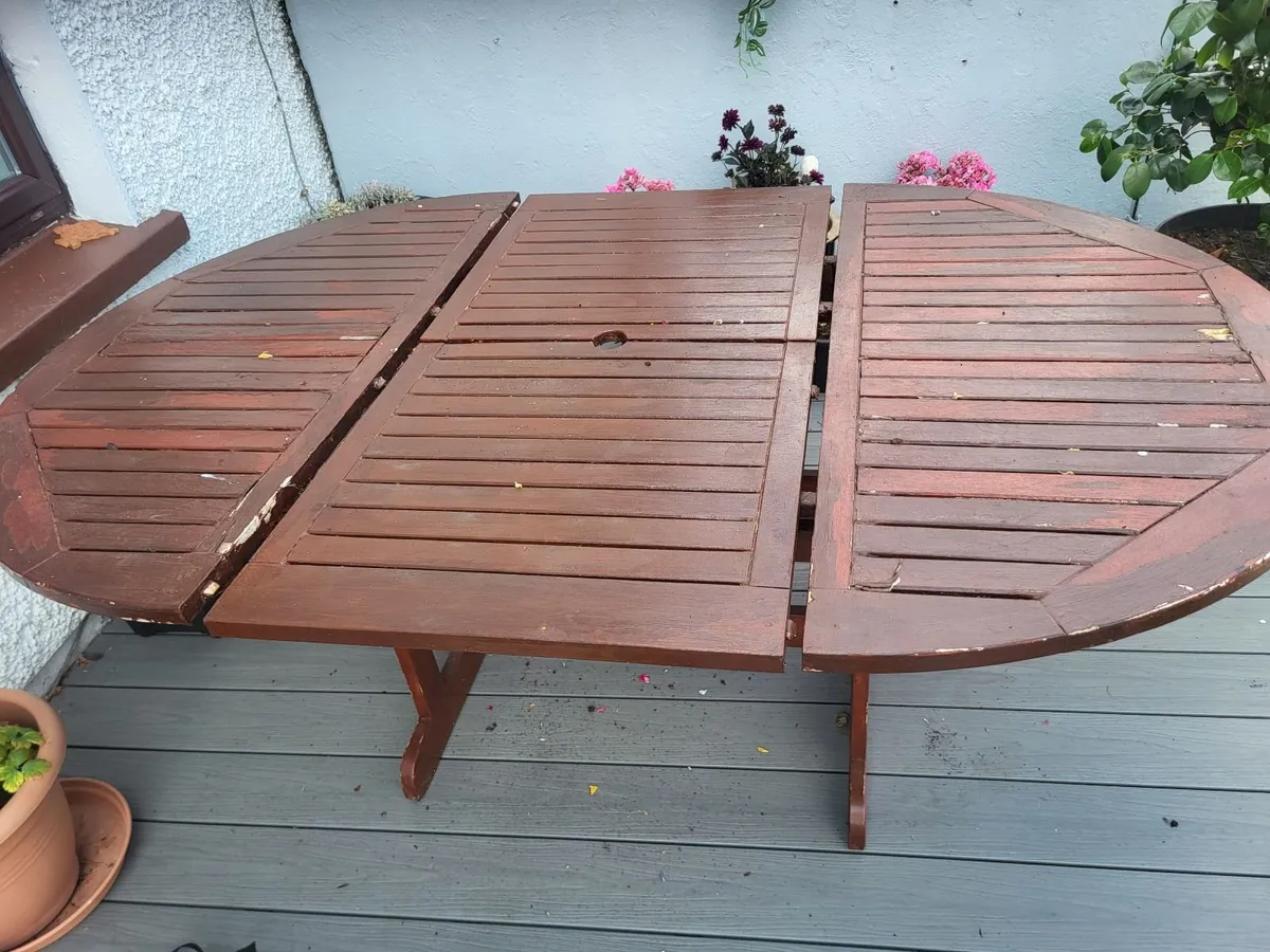 Wooden Garden Table - Image 2
