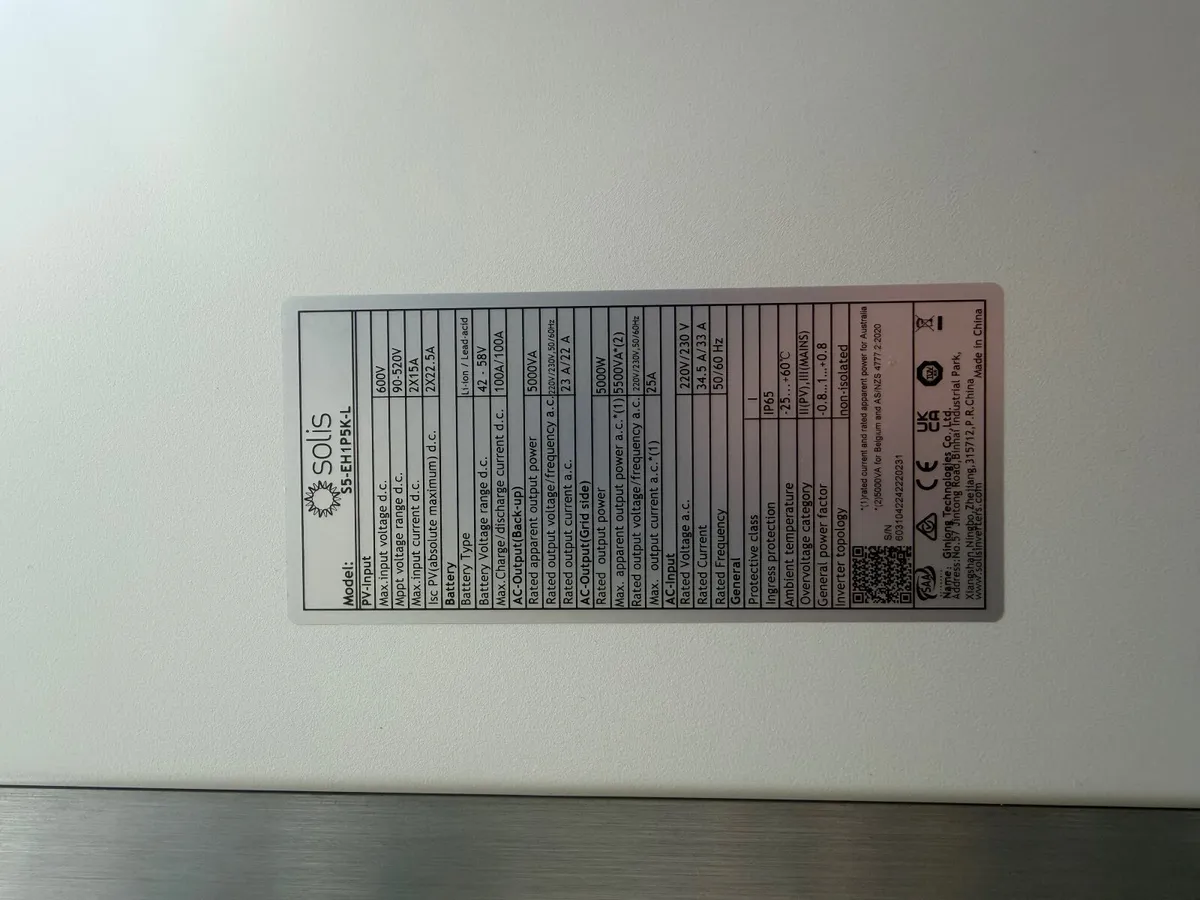 Solis 5Kw Hybrid Inverter - Image 2