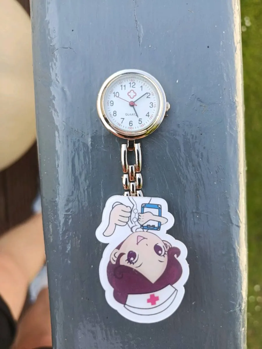 cartoon chibi nurse fob watch - Image 2