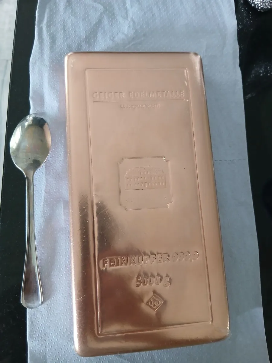 Geiger Edelmetalle 5kg 999.9 Fine Copper Bar - Image 4