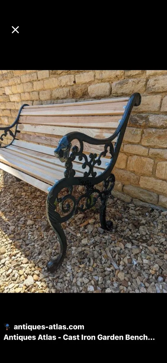 Garden Bench Ends - Image 2