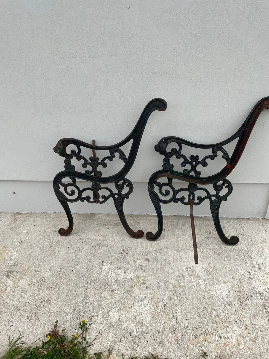Garden Bench Ends - Image 1